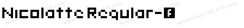 Nicolatte Regular字体转换